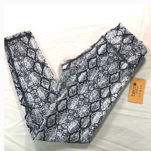 BECCA Athletic Snake Print 7/8 Leggings - NWT